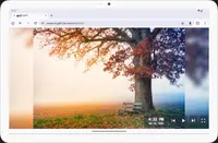 Tablet view without clock